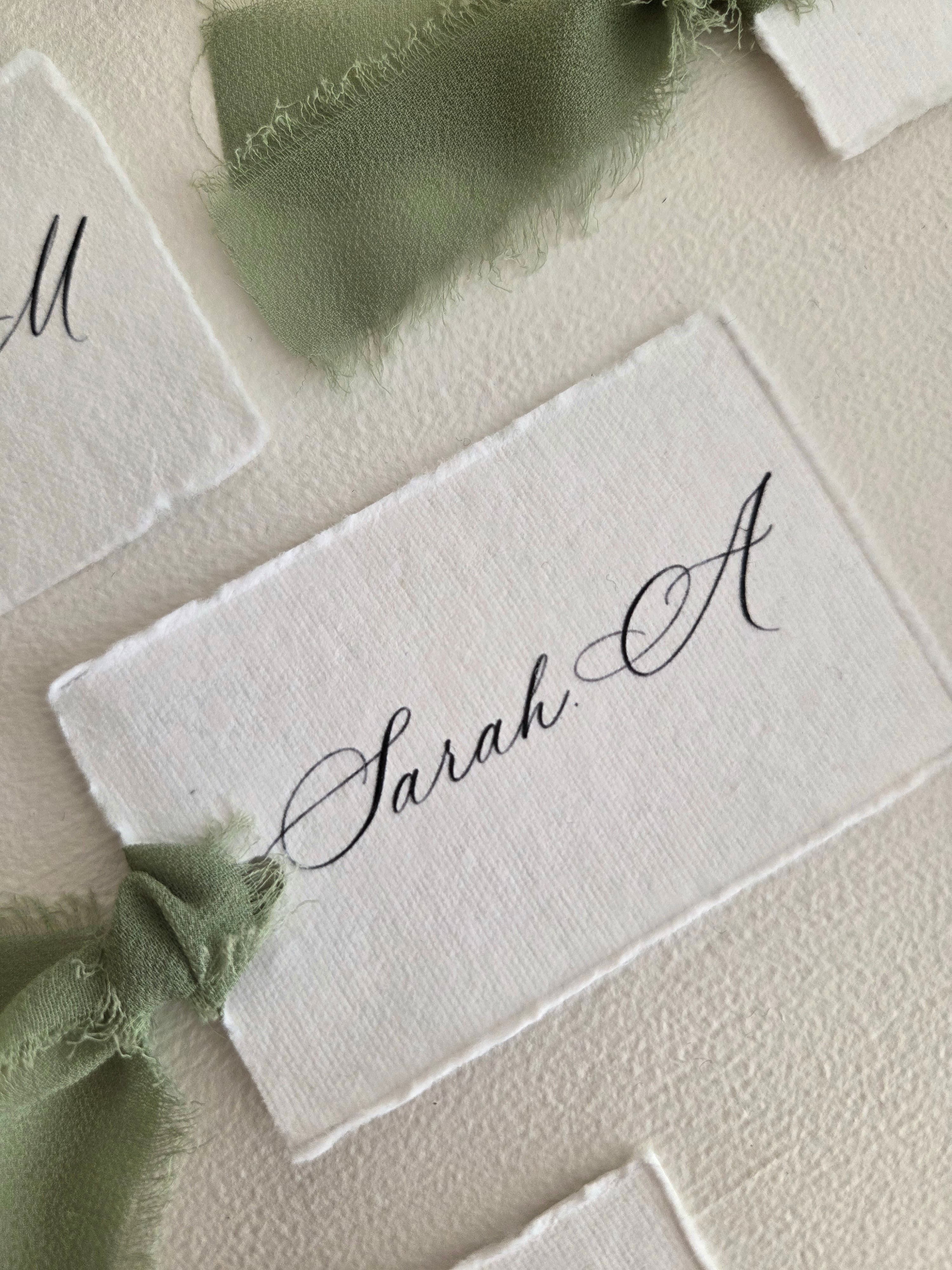 Handmade Paper Place Card